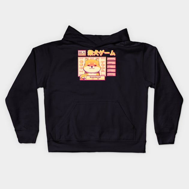 Shiba Novel Kids Hoodie by Ilustrata